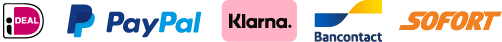 Betaalwijzen iDEAL, Paypal, Klarna, Bancontact en Sofort Banking