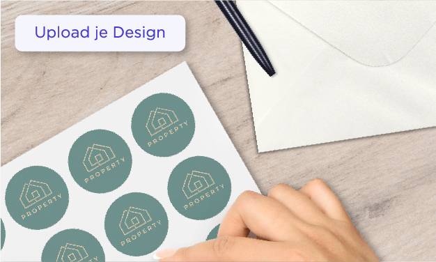 Losse Logo sticker geplakt