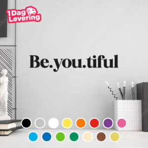 Muursticker Be.You.Tiful Thumbnail