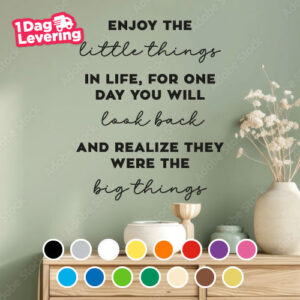 Muursticker Enjoy The Little Things Thumbnail