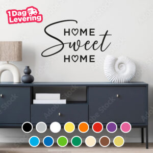 Muursticker Home Sweet Home Thumbnail