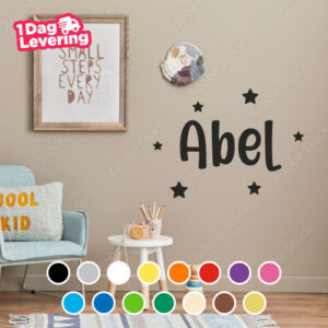Muursticker Sterren Met Eigen Naam Thumbnail