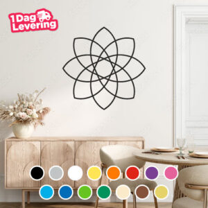 Muursticker Bloem Geometrisch Thumbnail