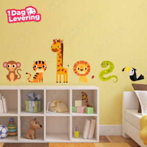 Muursticker Set Dieren Illustratie Thumbnail
