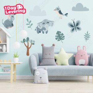 Muursticker Set Verschillende Blauw Thumbnail