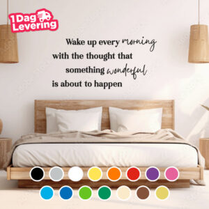 Wake Up Every Morning With The Though That Something Wonderful Is About To Happen Thumbnail