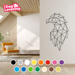 Muursticker Adelaar Zijkant Geometrisch Thumbnail