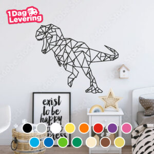 Muursticker Dinosaurus T-Rex Geometrisch Thumbnail