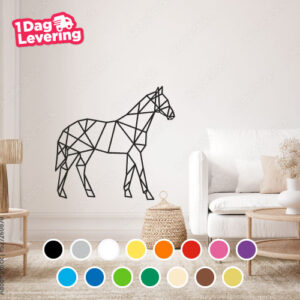 Muursticker Paard Geometrisch Thumbnail