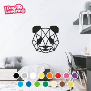 Muursticker Panda Geometrisch Thumbnail