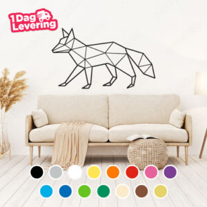 Muursticker Vos Geometrisch Thumbnail