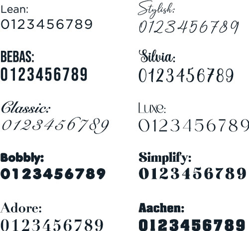 Alle Cijfers Huisnummer sticker